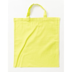 Cotton Bag Colored Short Handles