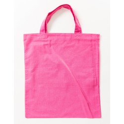 Cotton Bag Colored Short Handles