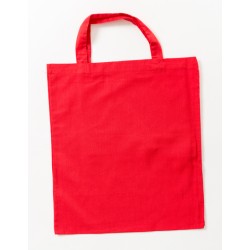 Cotton Bag Colored Short Handles