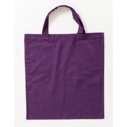 Cotton Bag Colored Short Handles