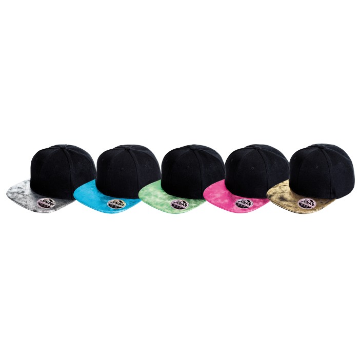 Bronx Flat Glitter Peak Snapback Cap