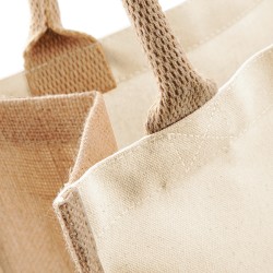 Printers Midi Jute Bag