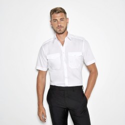 Men´s Tailored Fit Pilot Shirt Short Sleeve