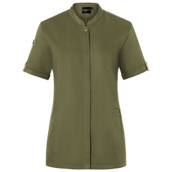 Ladies Chefs Jacket Green-Generation Short Sleeve