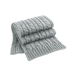 Cable Knit Melange Scarf