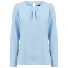 Ladies´ Pleat Front Long Sleeved Blouse