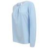 Ladies´ Pleat Front Long Sleeved Blouse