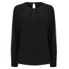 Ladies´ Pleat Front Long Sleeved Blouse