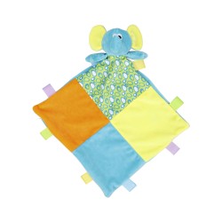 Baby Multi Coloured Comforter With Rattle