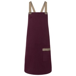 Bib Apron Urban-Look With Cross Straps And Pocket