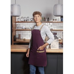 Bib Apron Urban-Look With Cross Straps And Pocket