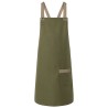 Bib Apron Urban-Look With Cross Straps And Pocket