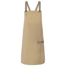 Bib Apron Urban-Look With Cross Straps And Pocket