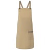 Bib Apron Urban-Look With Cross Straps And Pocket