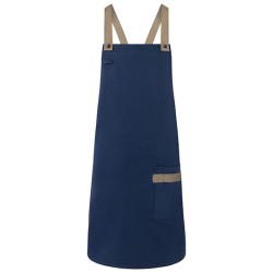 Bib Apron Urban-Look With Cross Straps And Pocket