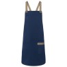 Bib Apron Urban-Look With Cross Straps And Pocket