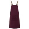 Bib Apron Urban-Nature With Cross Straps And Big Pocket