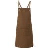 Bib Apron Urban-Nature With Cross Straps And Big Pocket