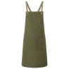 Bib Apron Urban-Nature With Cross Straps And Big Pocket