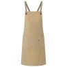 Bib Apron Urban-Nature With Cross Straps And Big Pocket