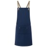 Bib Apron Urban-Nature With Cross Straps And Big Pocket