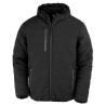 Recycled Black Compass Padded Winter Jacket