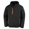 Recycled Black Compass Padded Winter Jacket