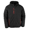 Recycled Black Compass Padded Winter Jacket