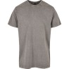 Acid Washed Round Neck Tee