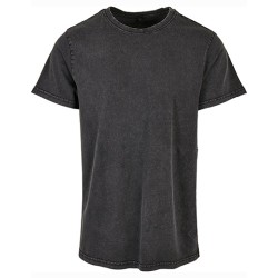 Acid Washed Round Neck Tee