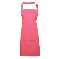 Colours Collection Bib Apron With Pocket