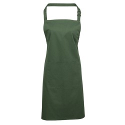 Colours Collection Bib Apron With Pocket