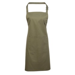 Colours Collection Bib Apron With Pocket