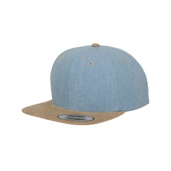 Czapka z daszkiem Chambray-Suede Snapback