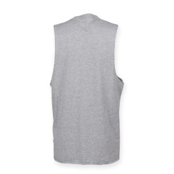 Men´s High Neck Slash Armhole Vest