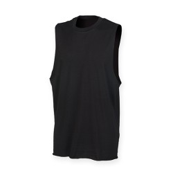 Men´s High Neck Slash Armhole Vest