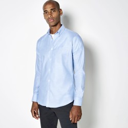 Men`s Slim Fit Workwear Oxford Shirt Long Sleeve