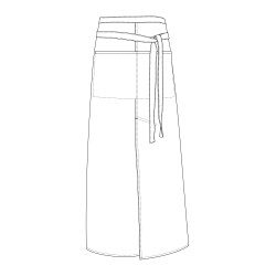 Jeans Bistro Apron With Split