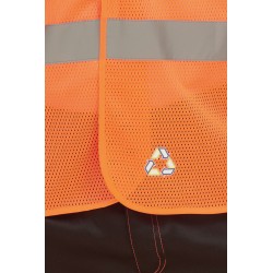 Hi-Vis Top Cool Recycled Open Mesh Waistcoat