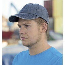 Czapka z daszkiem Washed Fine Line Cotton Cap With Sandwich Peak