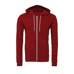 Unisex Poly-Cotton Fleece Full-Zip Hoodie