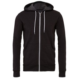 Unisex Poly-Cotton Fleece Full-Zip Hoodie