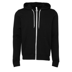 Unisex Poly-Cotton Fleece Full-Zip Hoodie