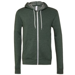 Unisex Poly-Cotton Fleece Full-Zip Hoodie