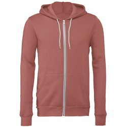 Unisex Poly-Cotton Fleece Full-Zip Hoodie