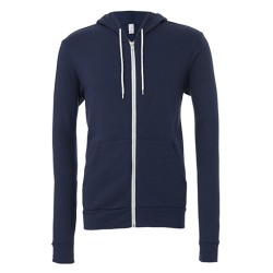 Unisex Poly-Cotton Fleece Full-Zip Hoodie