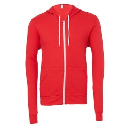 Unisex Poly-Cotton Fleece Full-Zip Hoodie