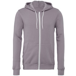 Unisex Poly-Cotton Fleece Full-Zip Hoodie