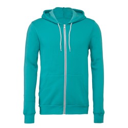 Unisex Poly-Cotton Fleece Full-Zip Hoodie