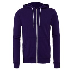 Unisex Poly-Cotton Fleece Full-Zip Hoodie